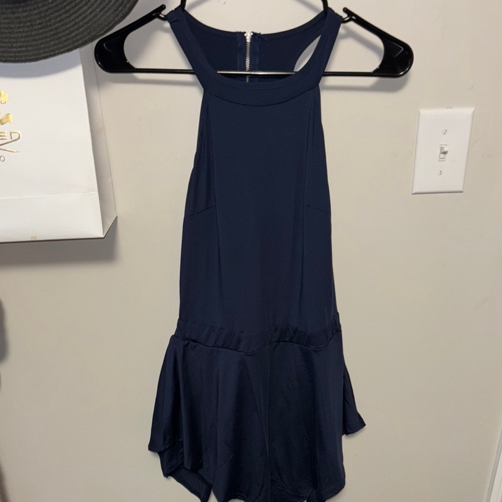 Amazon Essentials Blue Asymmetrical Sundress Sleeveless Resort Wear - Picture 12 of 13